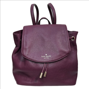 ♠️ Kate Spade Plum Mulberry Street Small Breezy Genuine Leather Backpack ~ EUC